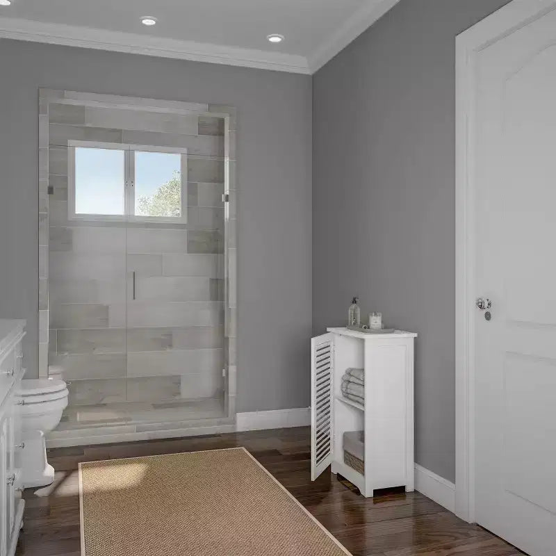 Mobile bagno a colonna da terra bianco