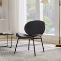 Okak Mid-Century Modern Accent Chairs for Bedroom, Shell Chair Single Side Chair Tripod, Fabric Lounge Chair in Walnut Finish Backrest