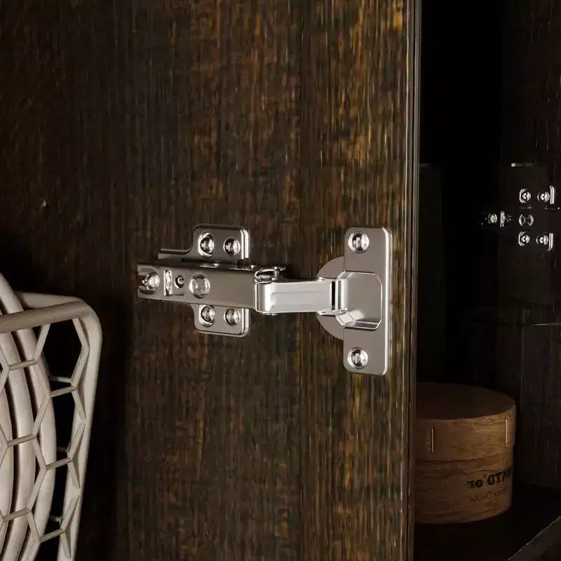 Credenza moderna da cucina con ante in vetro, organizer da cucina a cassetti multipli, dispensa da cucina con vani, facile da montare, perfetta per ogni layout di cucina