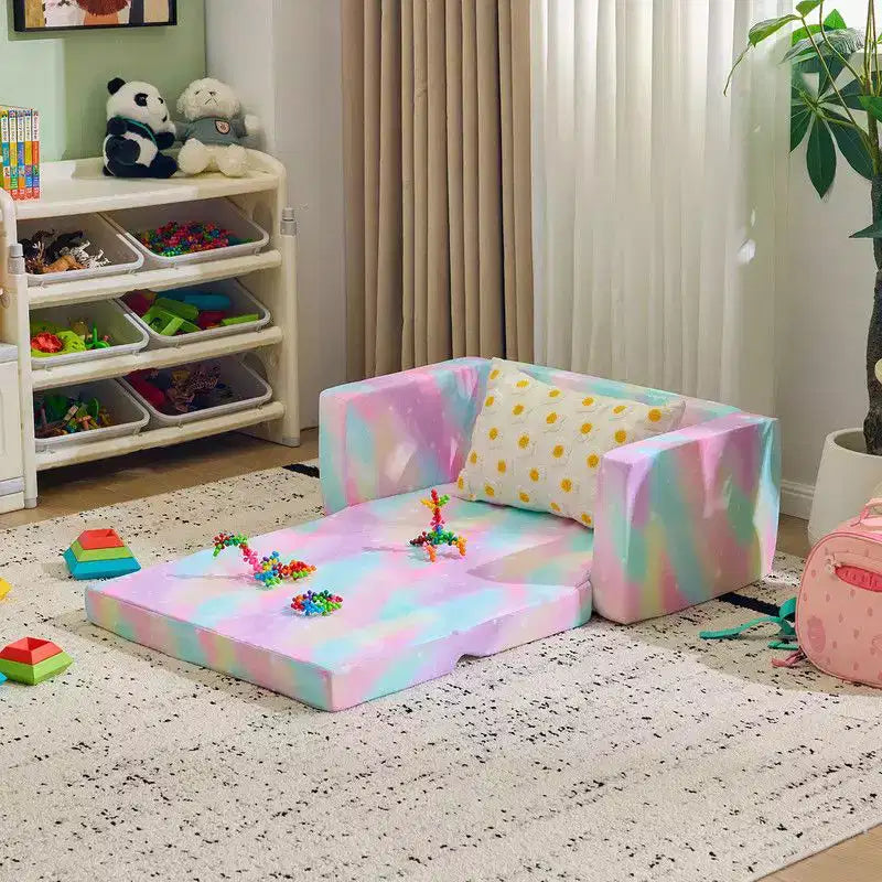 Divano letto pieghevole doppio in spugna per bambini