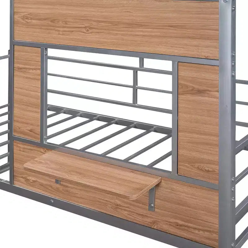 Letto a soppalco Metal House per bambini, struttura letto a soppalco per ragazzi a una piazza e mezza con tetto e finestra