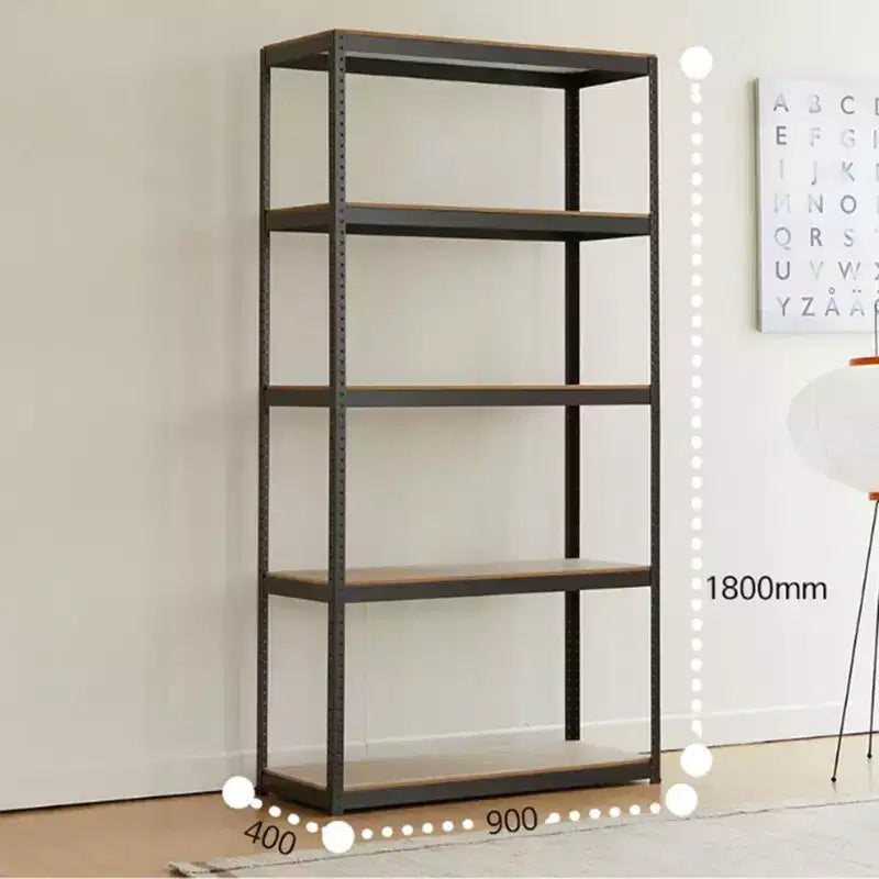Scaffale di stoccaggio a 5 ripiani, scaffalatura in metallo per garage resistente, scaffali di stoccaggio a 5 ripiani regolabili per cucina, cantina, garage 23,6x15,7x47,2 pollici