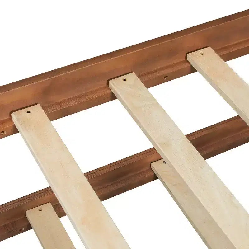 Letto a capanna in legno una piazza con letto estraibile una piazza