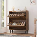 GustoWave Shoe Cabinet with Flip Drawers, Wooden Shoe Organizer Cabinet with Adjustable Shelf, Shoe Storage , Hidden Shoe Cabinet for Hallway,Entryway