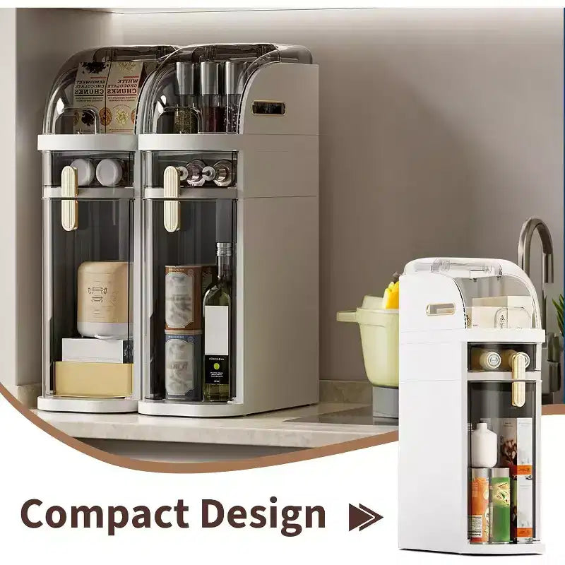 Mobiletto contenitore stretto a 4 ripiani per bagno, armadietto da pavimento impermeabile e salvaspazio, organizer per bagno, lavanderia, cucina, ufficio