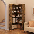 71.8 L Shaped Corner Bookshelf with Anti-Tipping Kit, Tall Storage Organizer for Living Room & Home Office