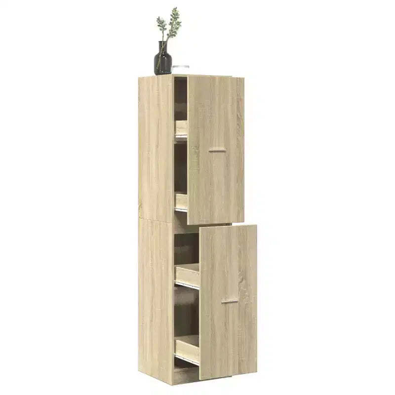 Credenza alta Sonoma Rovere Legno Ingegnerizzato