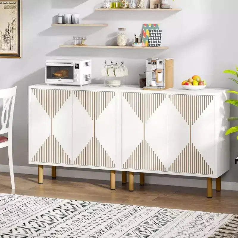 LITTLE TREE 59" Modern Storage Cabinet White